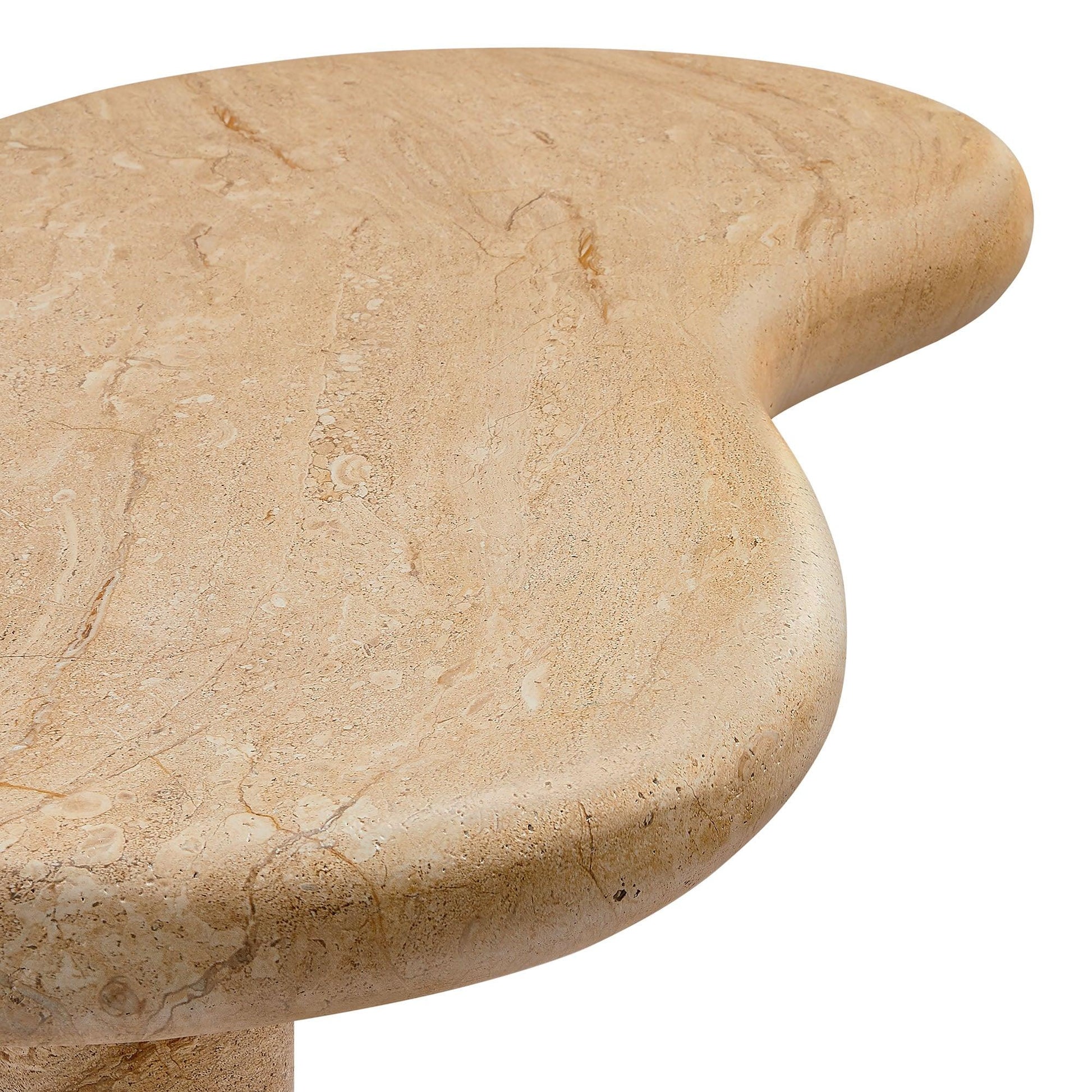 Elowen Indoor - Outdoor Patio Textured Faux Travertine Coffee Table by Modway FredCo