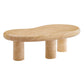 Elowen Indoor - Outdoor Patio Textured Faux Travertine Coffee Table by Modway FredCo