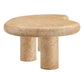 Elowen Indoor - Outdoor Patio Textured Faux Travertine Coffee Table by Modway FredCo