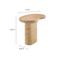 Elowen Indoor - Outdoor Patio Textured Faux Travertine Side Table by Modway FredCo