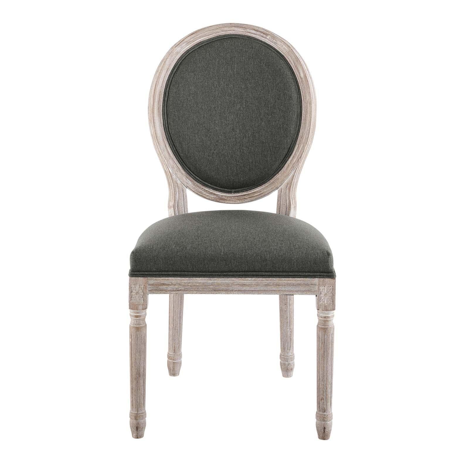 Emanate Vintage French Upholstered Fabric Dining Side Chair, EEI-4667 FredCo