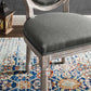 Emanate Vintage French Upholstered Fabric Dining Side Chair, EEI-4667 FredCo