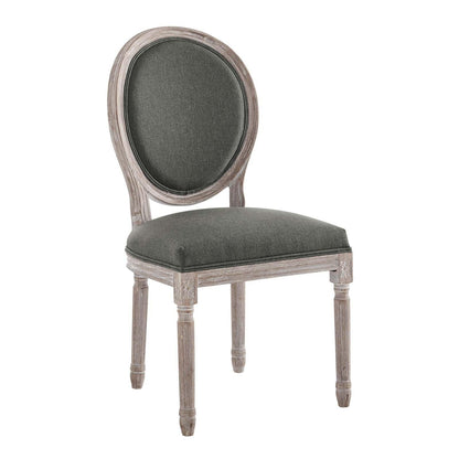 Emanate Vintage French Upholstered Fabric Dining Side Chair, EEI-4667 FredCo