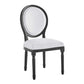Emanate Vintage French Upholstered Fabric Dining Side Chair, EEI-4667 FredCo