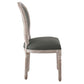 Emanate Vintage French Upholstered Fabric Dining Side Chair, EEI-4667 FredCo