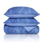 Embossed Morrocan Paisley 100% Long-Staple Cotton Quilt Set, 2 Colors FredCo