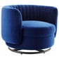 Embrace Tufted Performance Velvet Swivel Chair, EEI-4998 FredCo