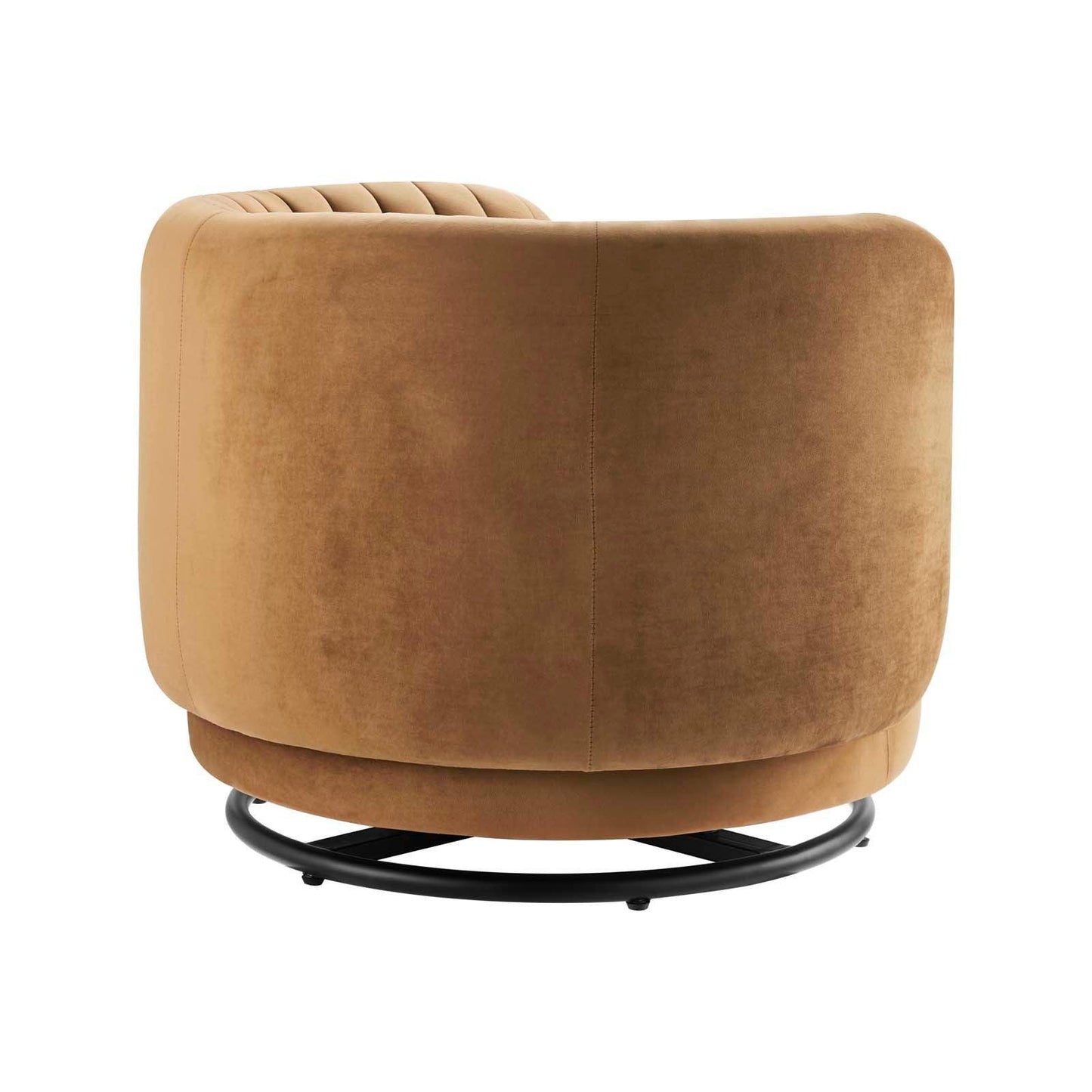 Embrace Tufted Performance Velvet Swivel Chair, EEI-4998 FredCo