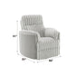 Emee Gray Corduroy Glider Recliner w/ Swivel FredCo