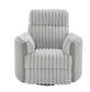 Emee Gray Corduroy Glider Recliner w/ Swivel FredCo