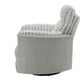 Emee Gray Corduroy Glider Recliner w/ Swivel FredCo