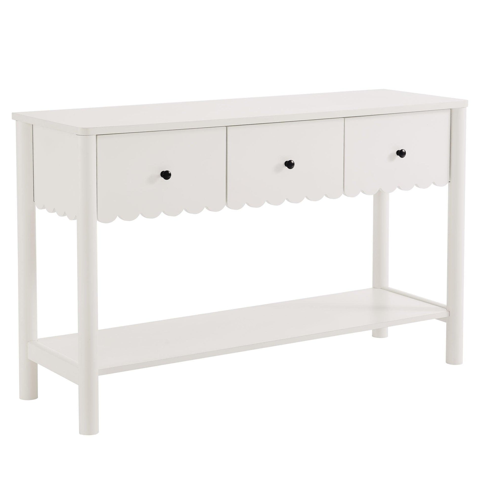 Emmeline 3-Drawer Scalloped Console Table by Modway FredCo