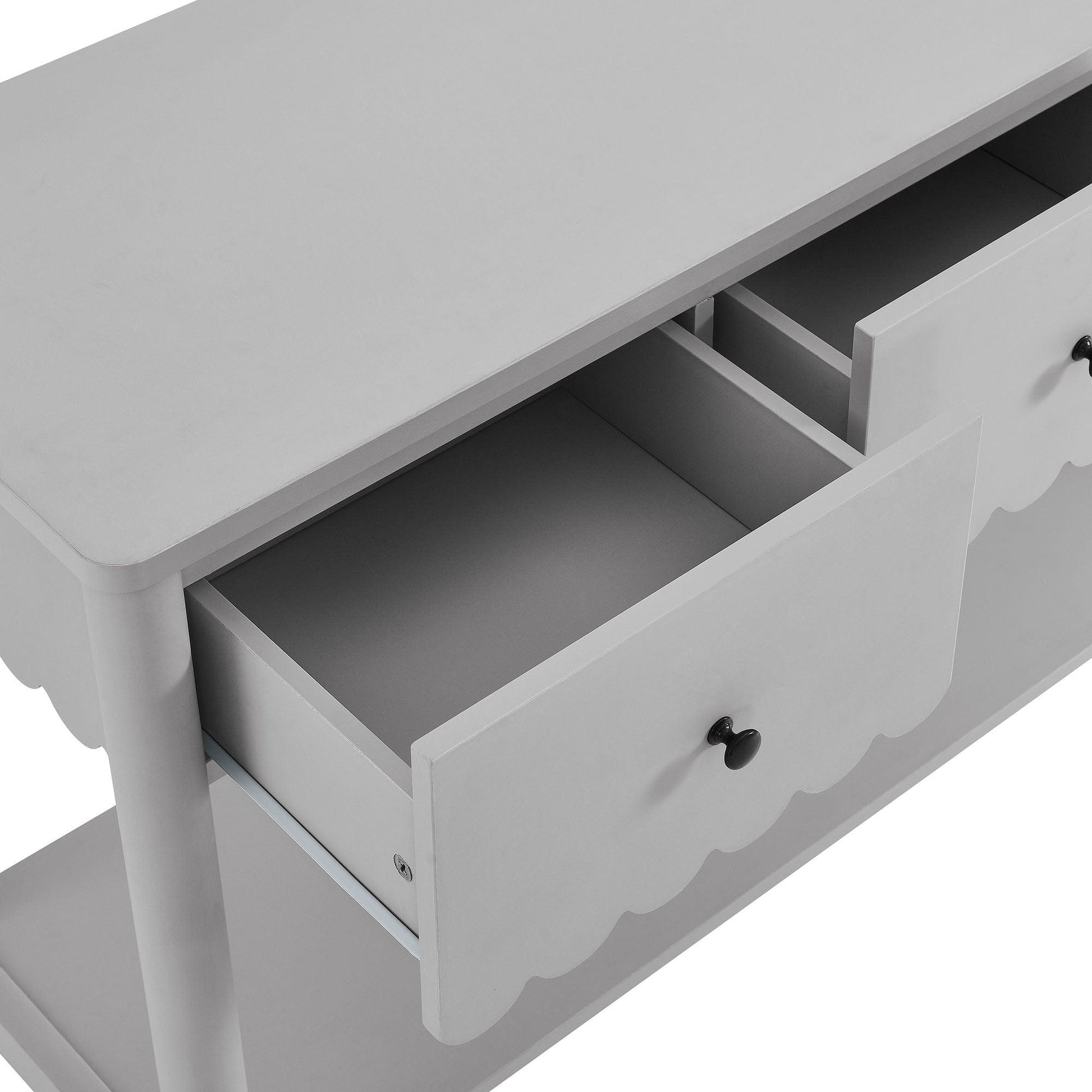 Emmeline 3-Drawer Scalloped Console Table by Modway FredCo