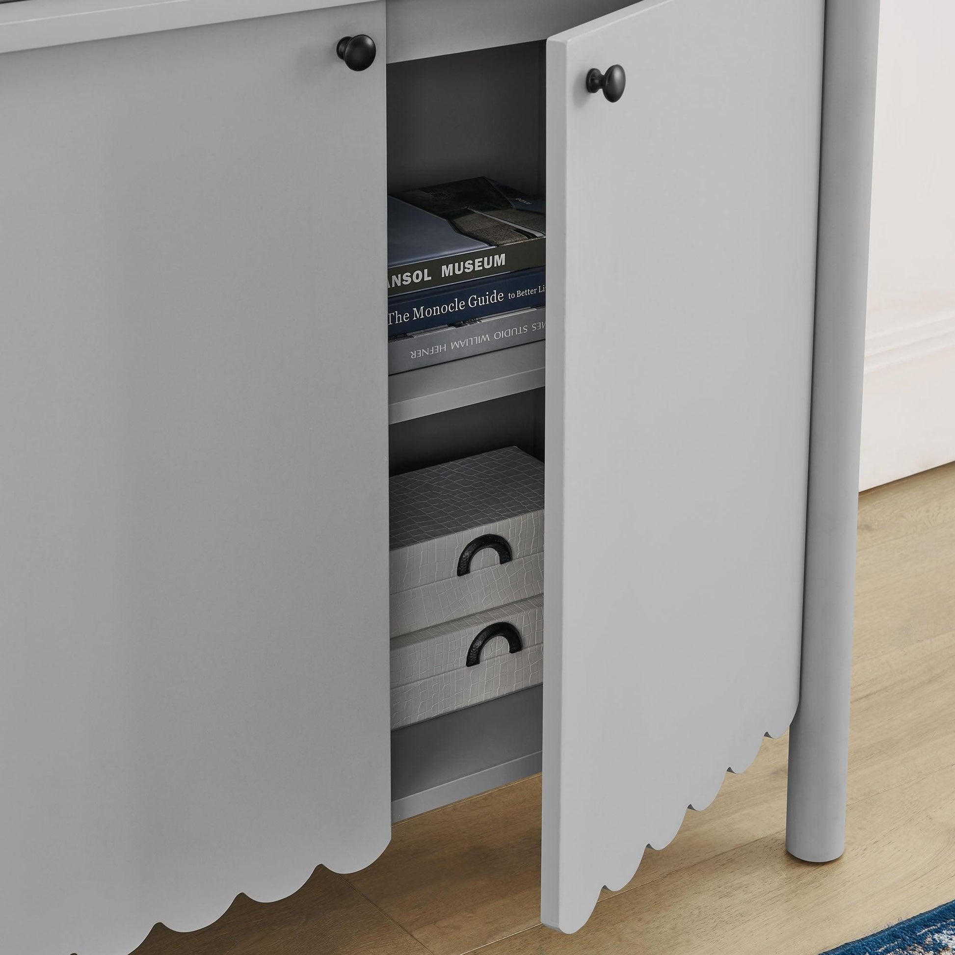 Emmeline 35" 2-Door Scalloped Sideboard Cabinet by Modway FredCo