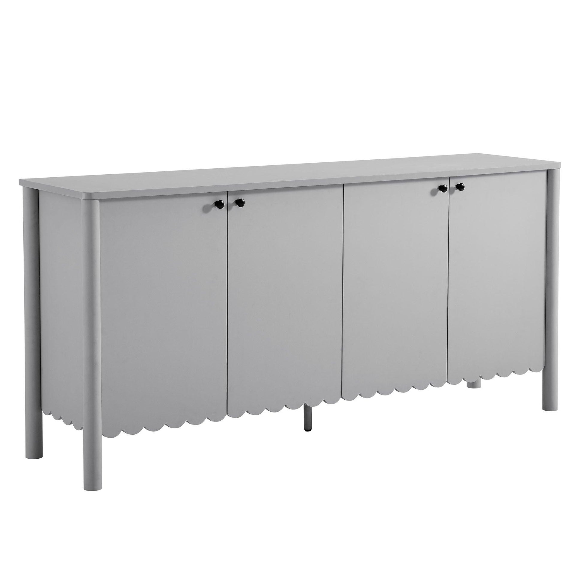 Emmeline 66" 4-Door Scalloped Sideboard Cabinet by Modway FredCo