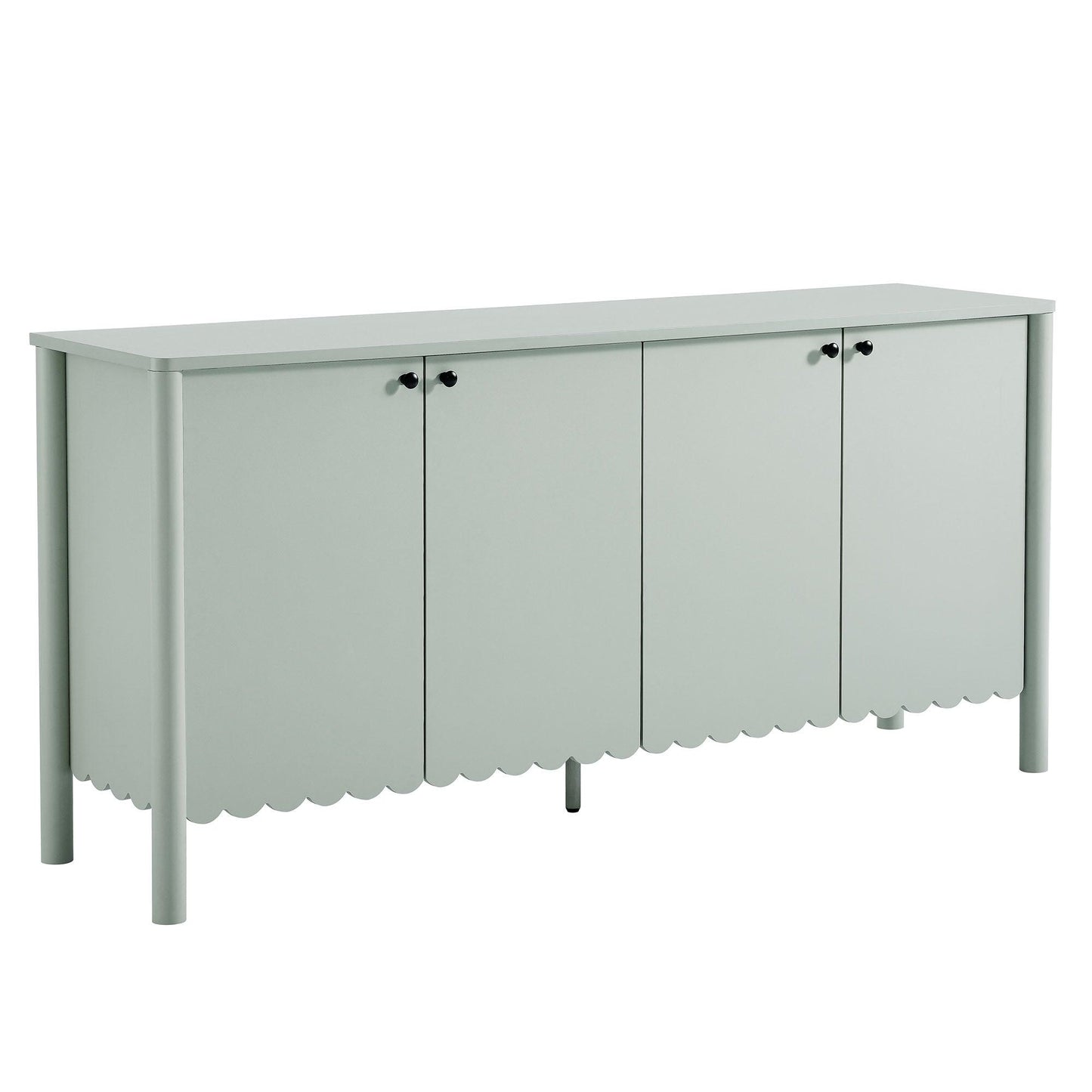 Emmeline 66" 4-Door Scalloped Sideboard Cabinet by Modway FredCo
