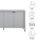 Emmeline 66" 4-Door Scalloped Sideboard Cabinet by Modway FredCo