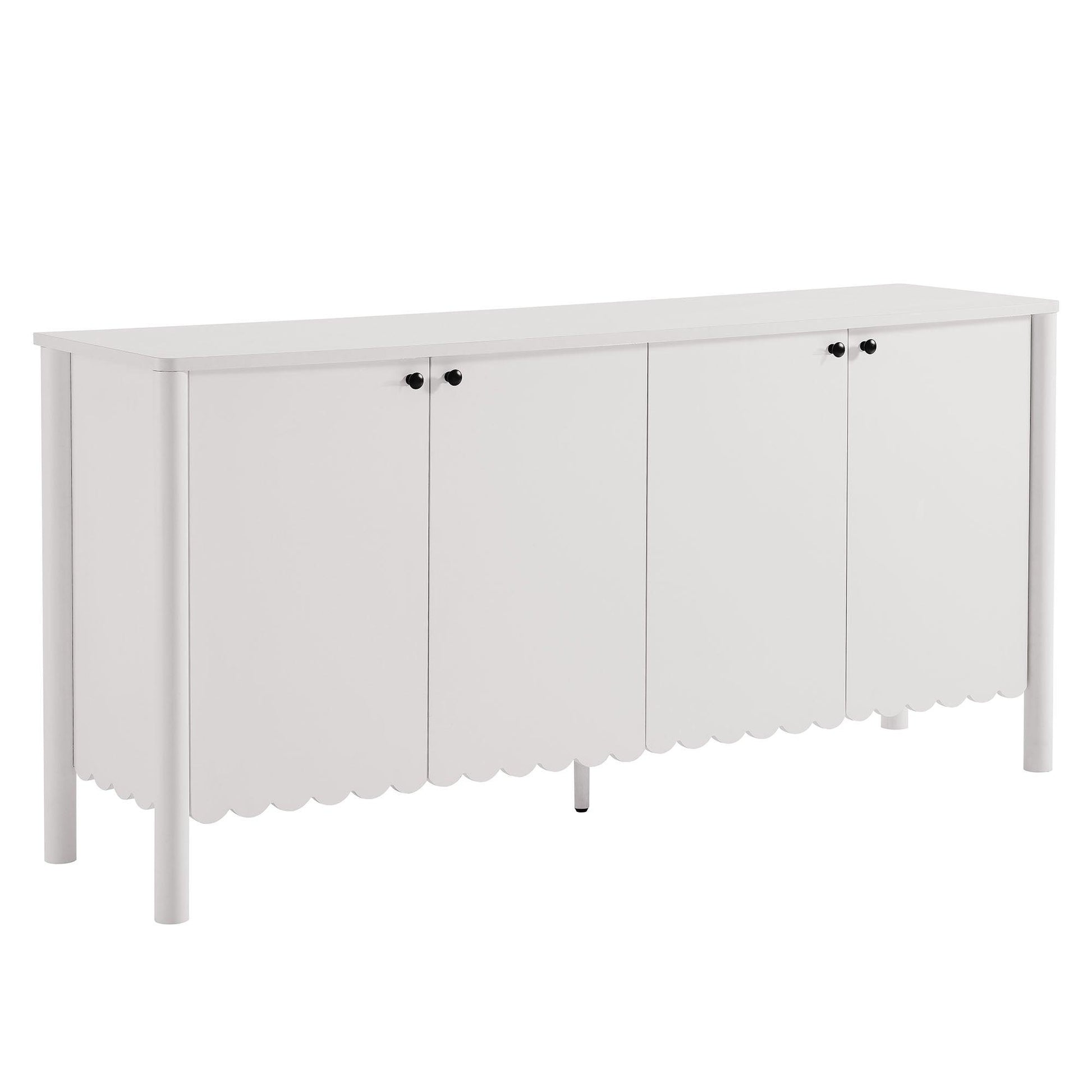 Emmeline 66" 4-Door Scalloped Sideboard Cabinet by Modway FredCo