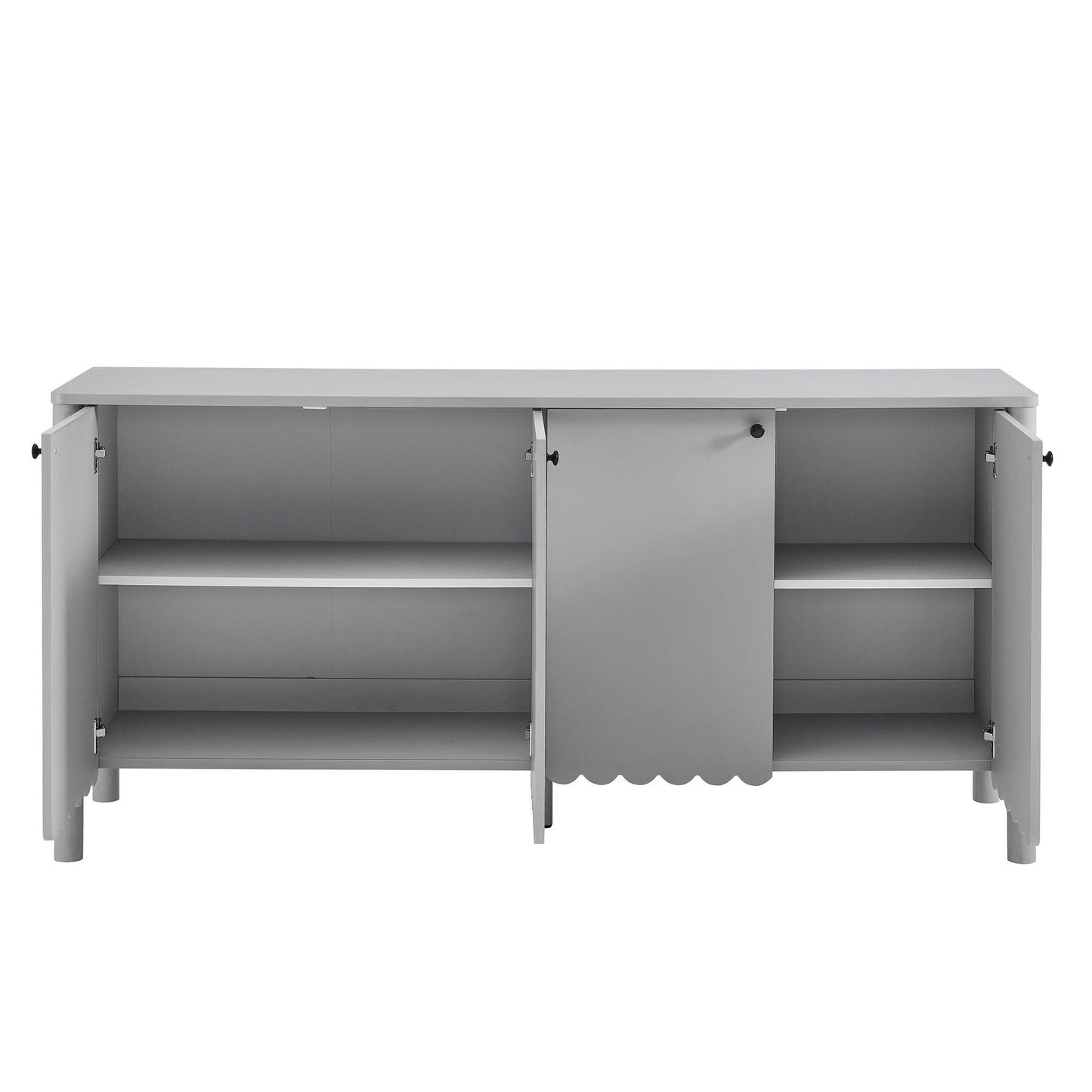 Emmeline 66" 4-Door Scalloped Sideboard Cabinet by Modway FredCo
