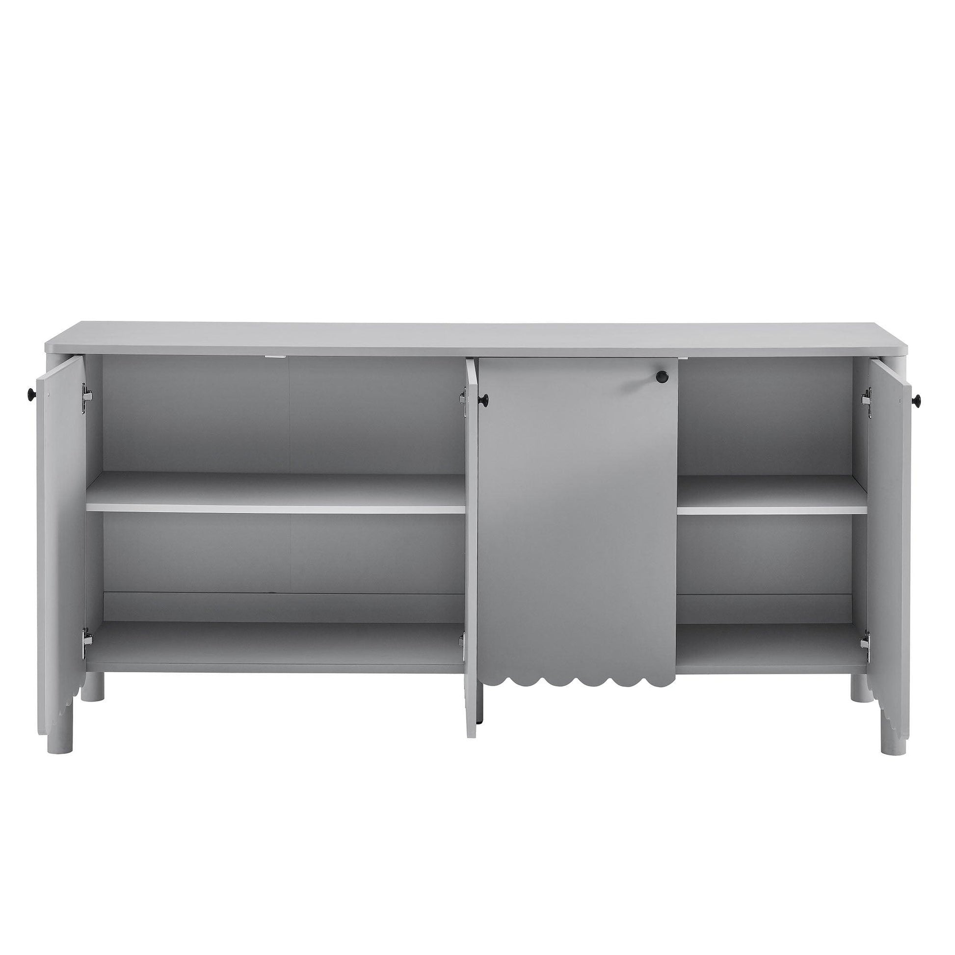 Emmeline 66" 4-Door Scalloped Sideboard Cabinet by Modway FredCo