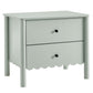 Emmeline Scalloped 2-Drawer Nightstand by Modway FredCo
