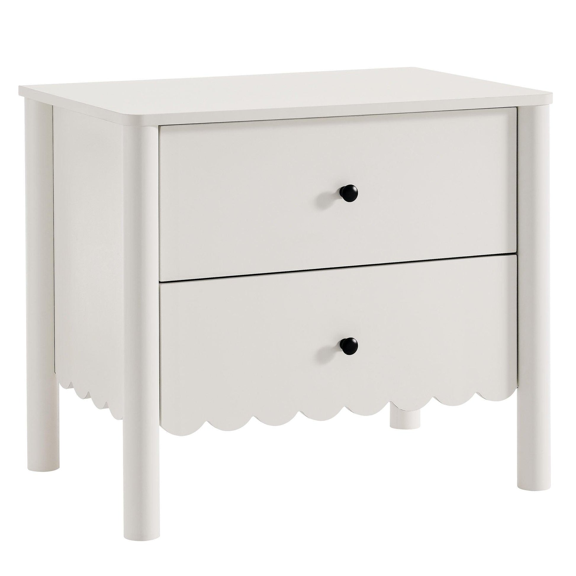 Emmeline Scalloped 2-Drawer Nightstand by Modway FredCo