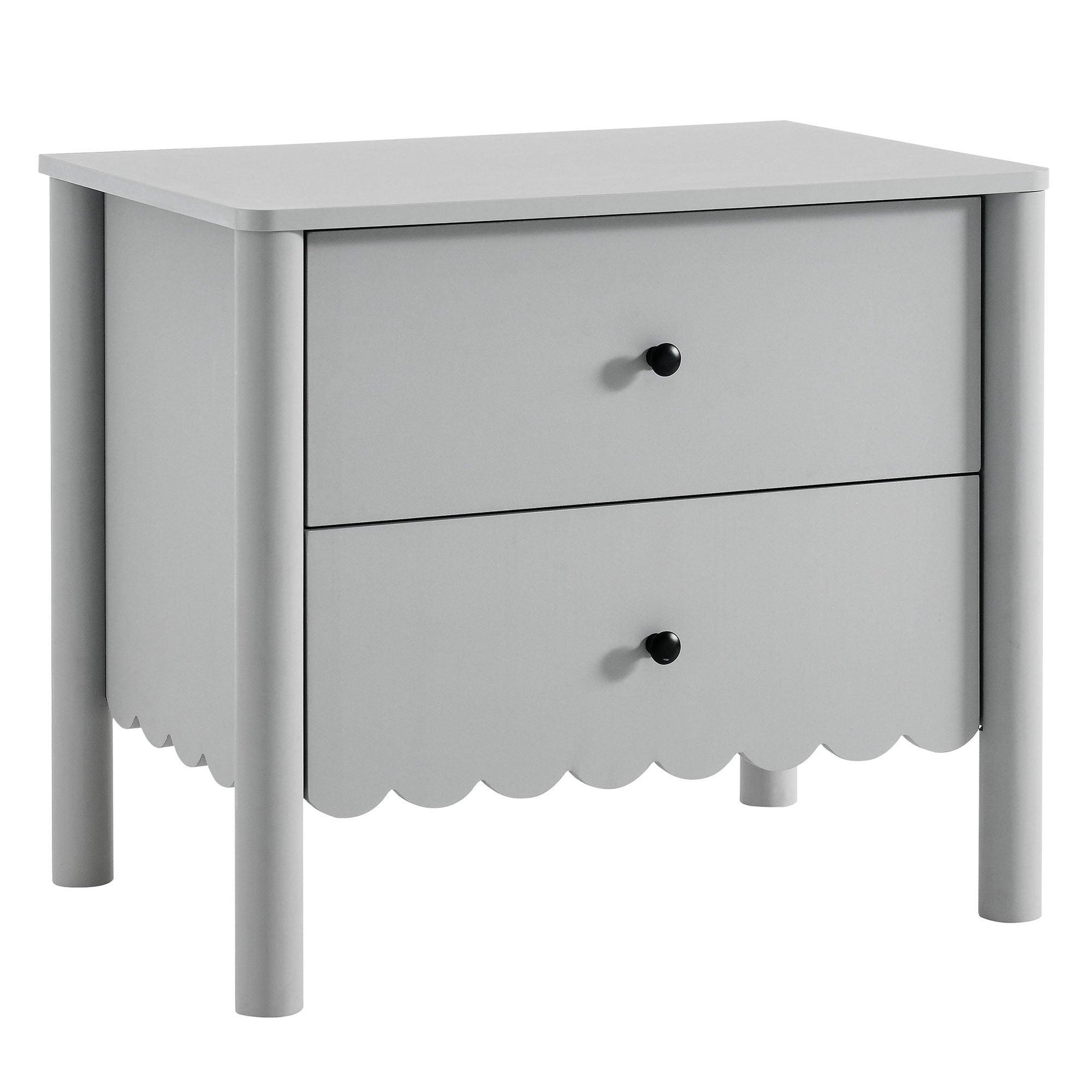 Emmeline Scalloped 2-Drawer Nightstand by Modway FredCo