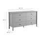 Emmeline Scalloped 6-Drawer Dresser by Modway FredCo