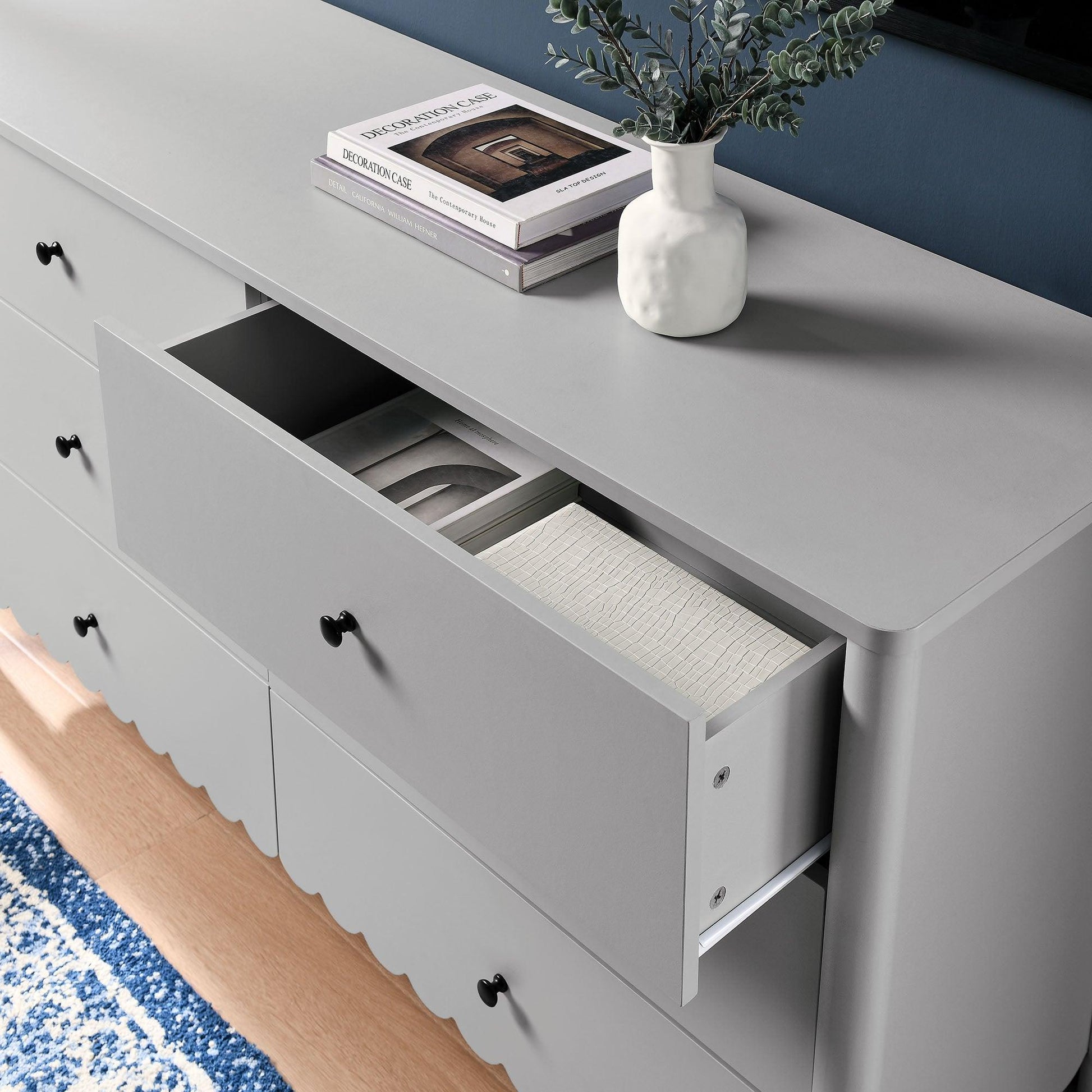 Emmeline Scalloped 6-Drawer Dresser by Modway FredCo