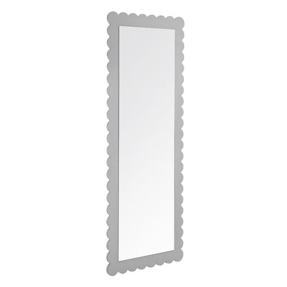 Emmeline Scalloped Rectangle Floor Mirror by Modway FredCo
