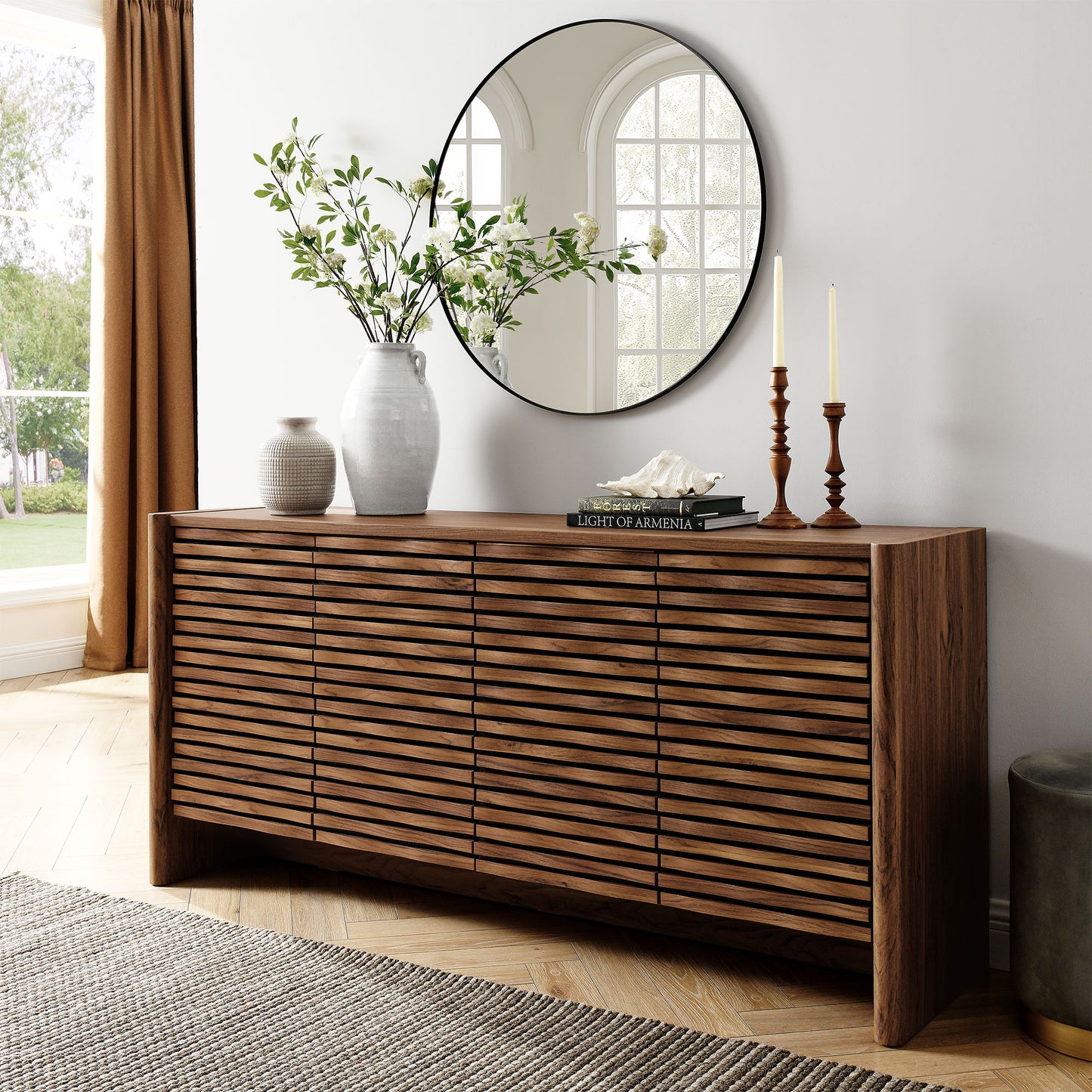 Emric Wave 66" 4-Door Sideboard by Modway EEI-7346 FredCo