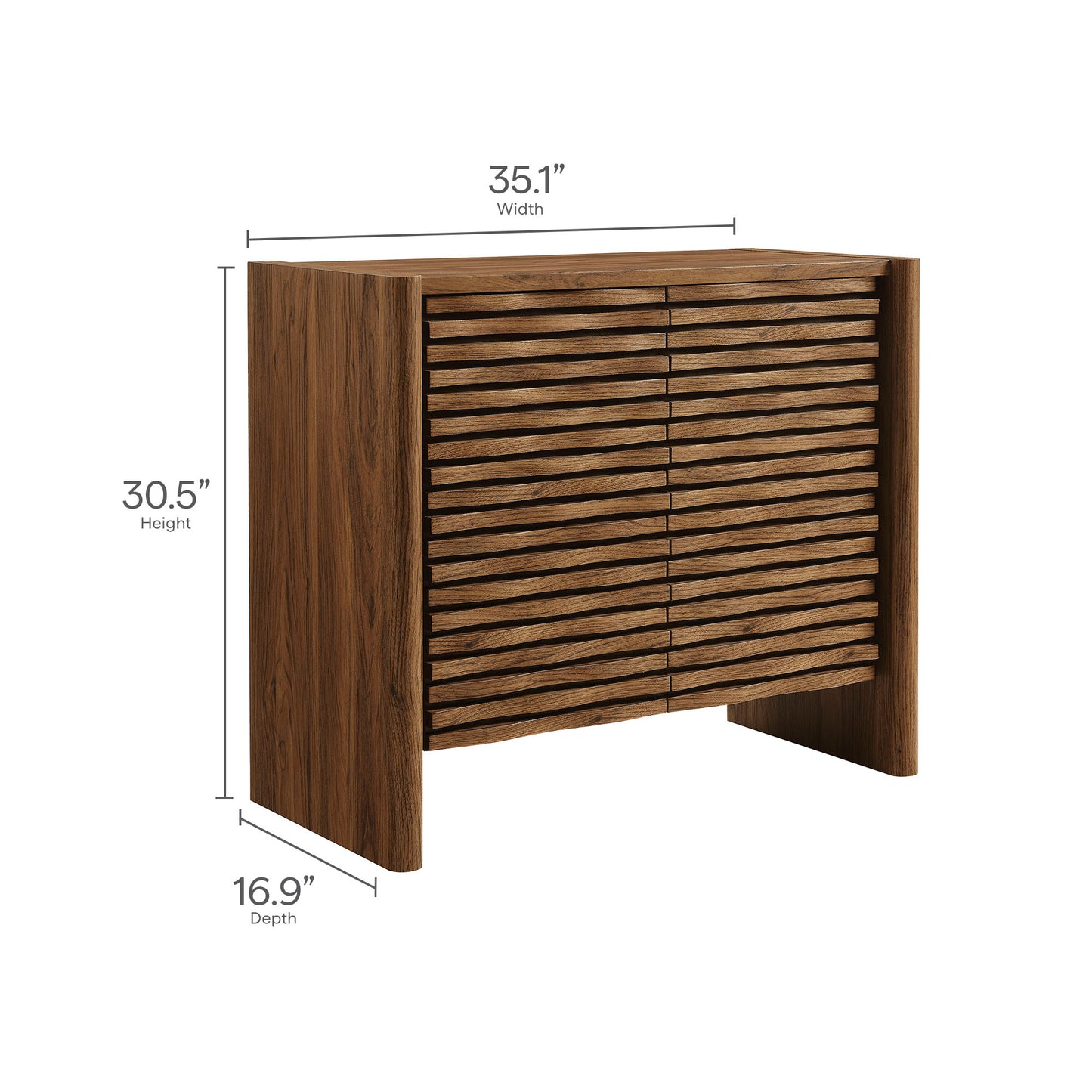 Emric Wave Accent Cabinet by Modway EEI-7444 FredCo