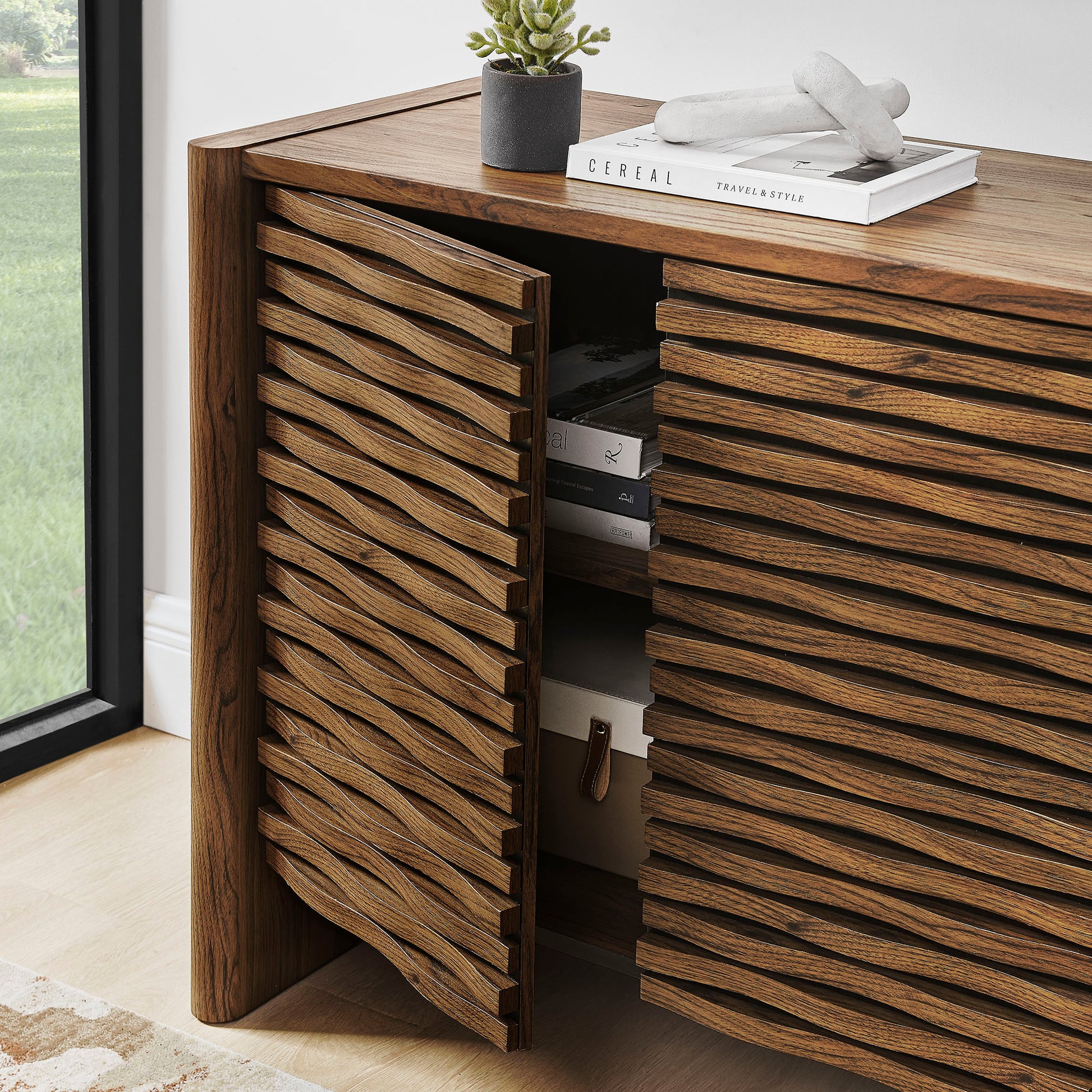Emric Wave Accent Cabinet by Modway EEI-7444 FredCo