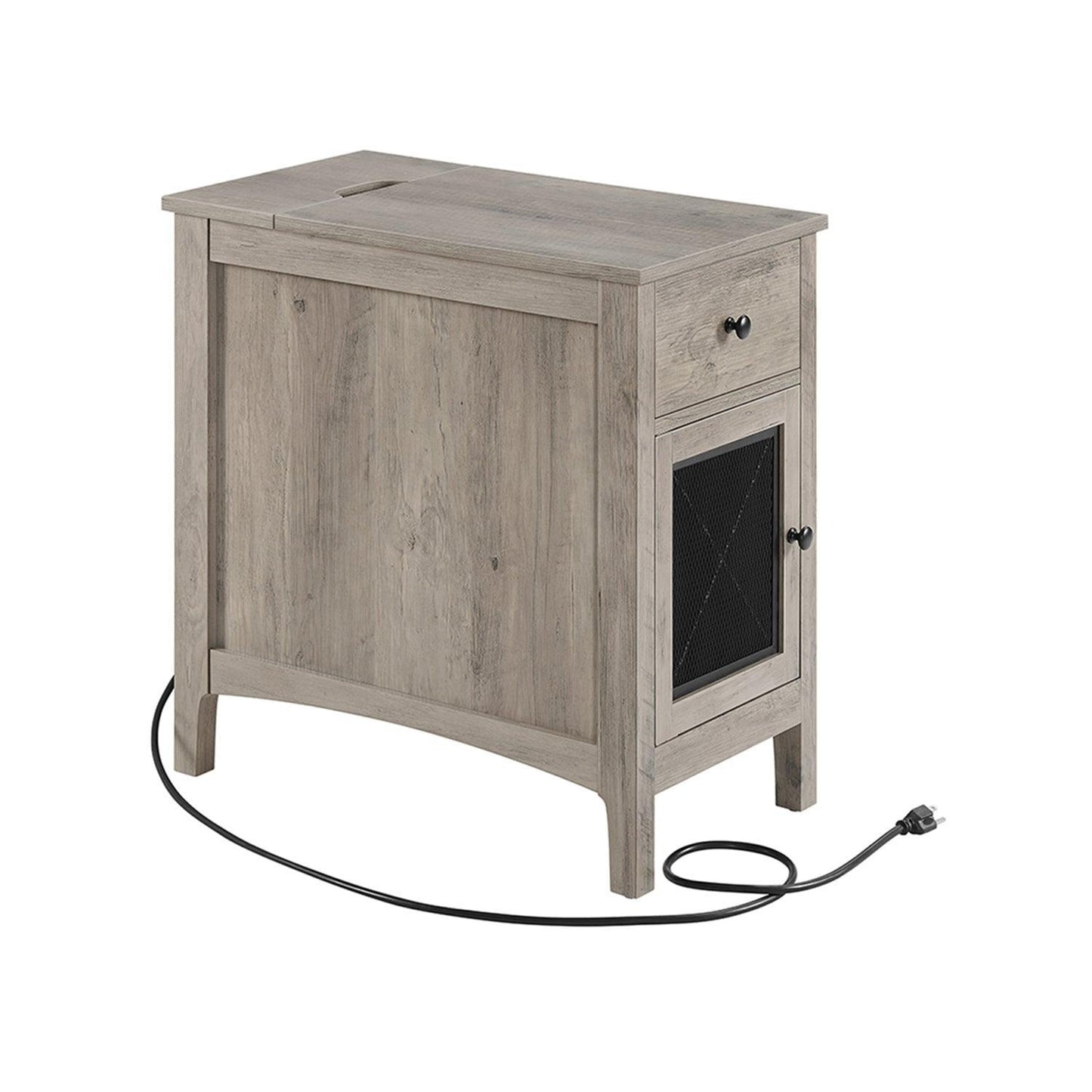 End Table with USB Ports and Outlets FredCo
