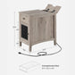 End Table with USB Ports and Outlets FredCo