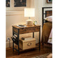 End Tables Set with USB Ports and Outlets FredCo