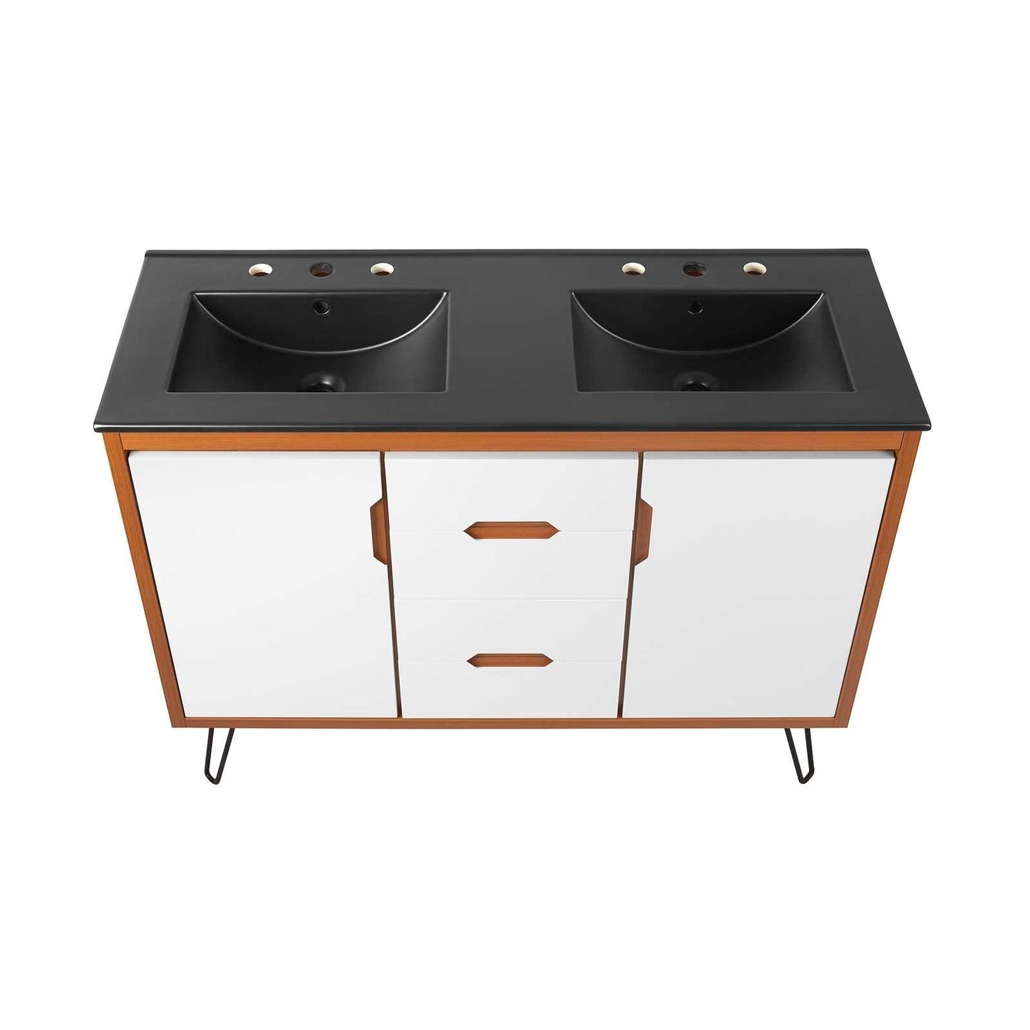 Energize 48" Double Sink Bathroom Vanity, EEI-5809 FredCo