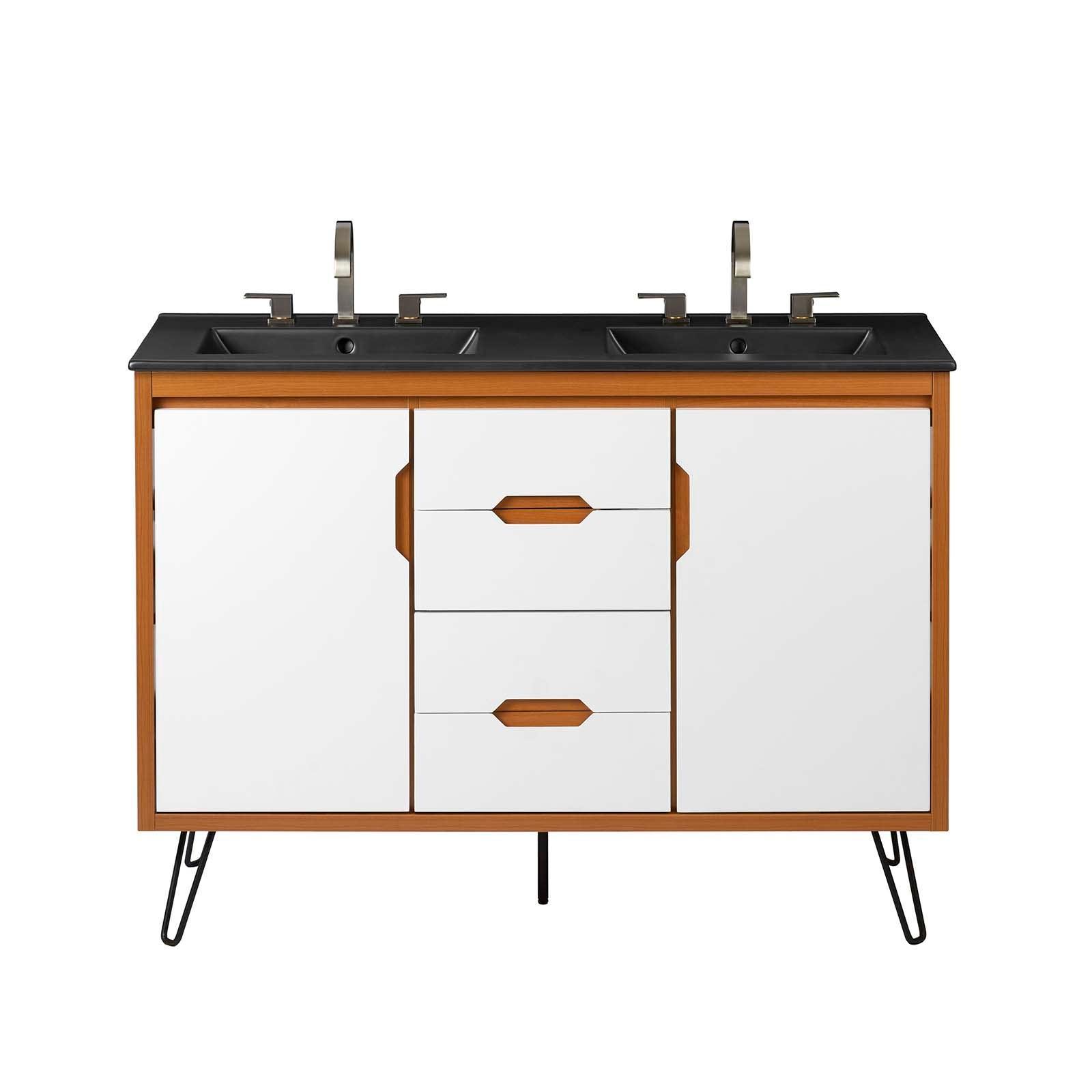 Energize 48" Double Sink Bathroom Vanity, EEI-5809 FredCo