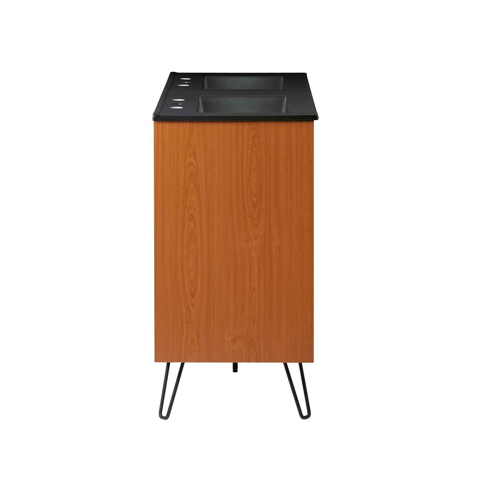 Energize 48" Double Sink Bathroom Vanity, EEI-5809 FredCo