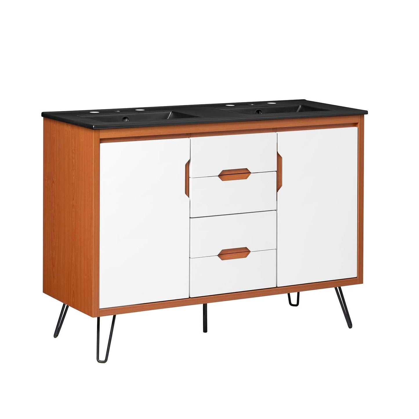Energize 48" Double Sink Bathroom Vanity, EEI-5809 FredCo