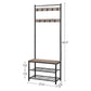 Entryway Coat Rack with Shoe Storage FredCo