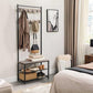 Entryway Coat Rack with Shoe Storage FredCo