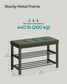 Entryway Shoe Storage Bench with Cushion FredCo
