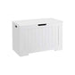 Entryway Storage Chest Bench White FredCo