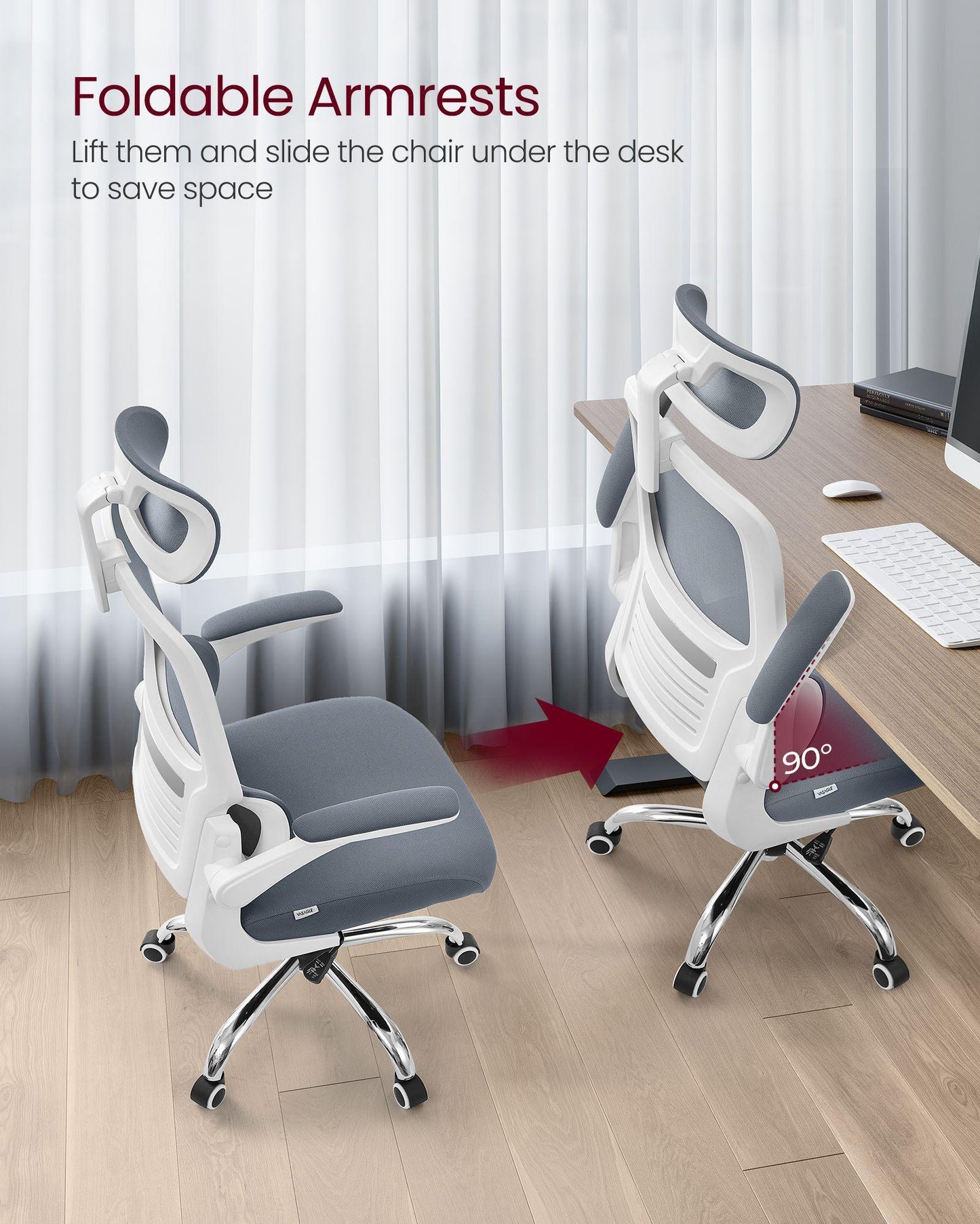 Ergonomic Design High Back Desk Chair FredCo