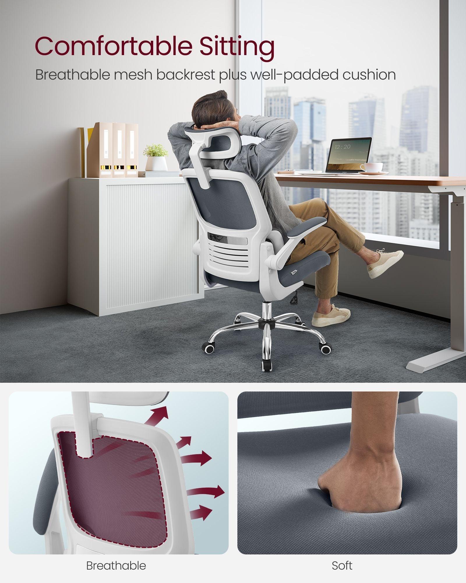 Ergonomic Design High Back Desk Chair FredCo