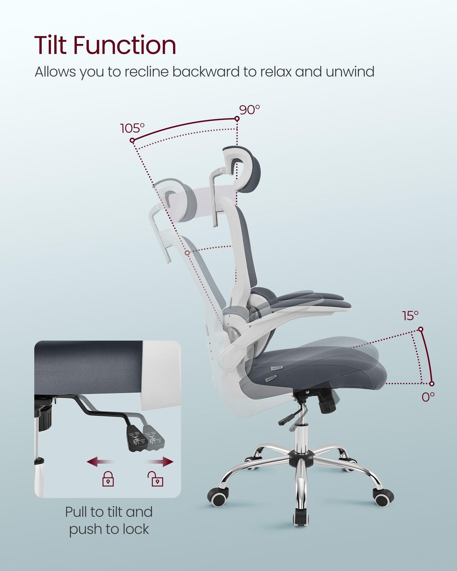 Ergonomic Design High Back Desk Chair FredCo