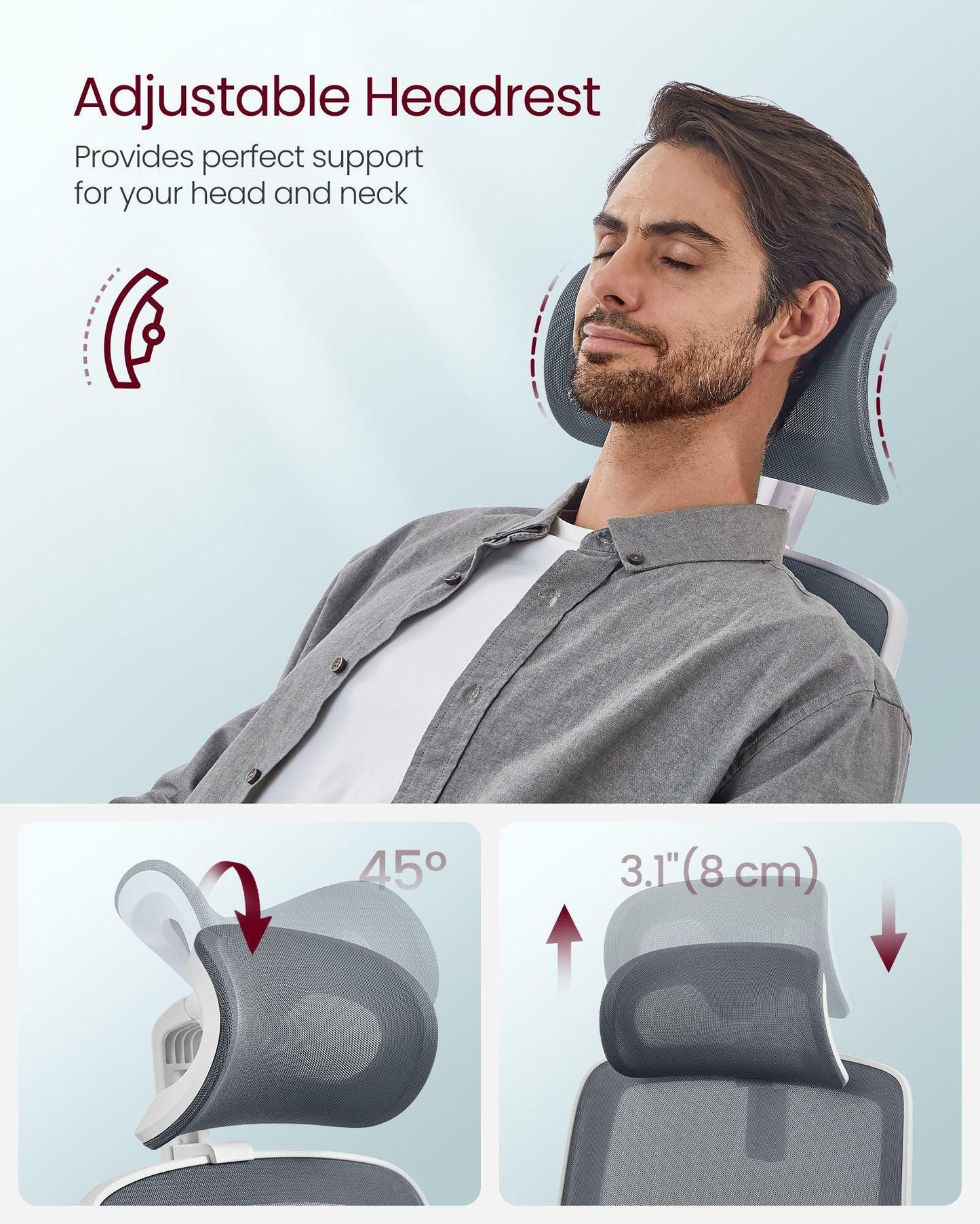 Ergonomic Design High Back Desk Chair FredCo