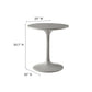 Esme Outdoor Patio Outdoor Patio Concrete Side Table by Modway FredCo