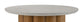 Evelyn Faux Concrete Top & Walnut Finish Round Shaped Coffee Table FredCo